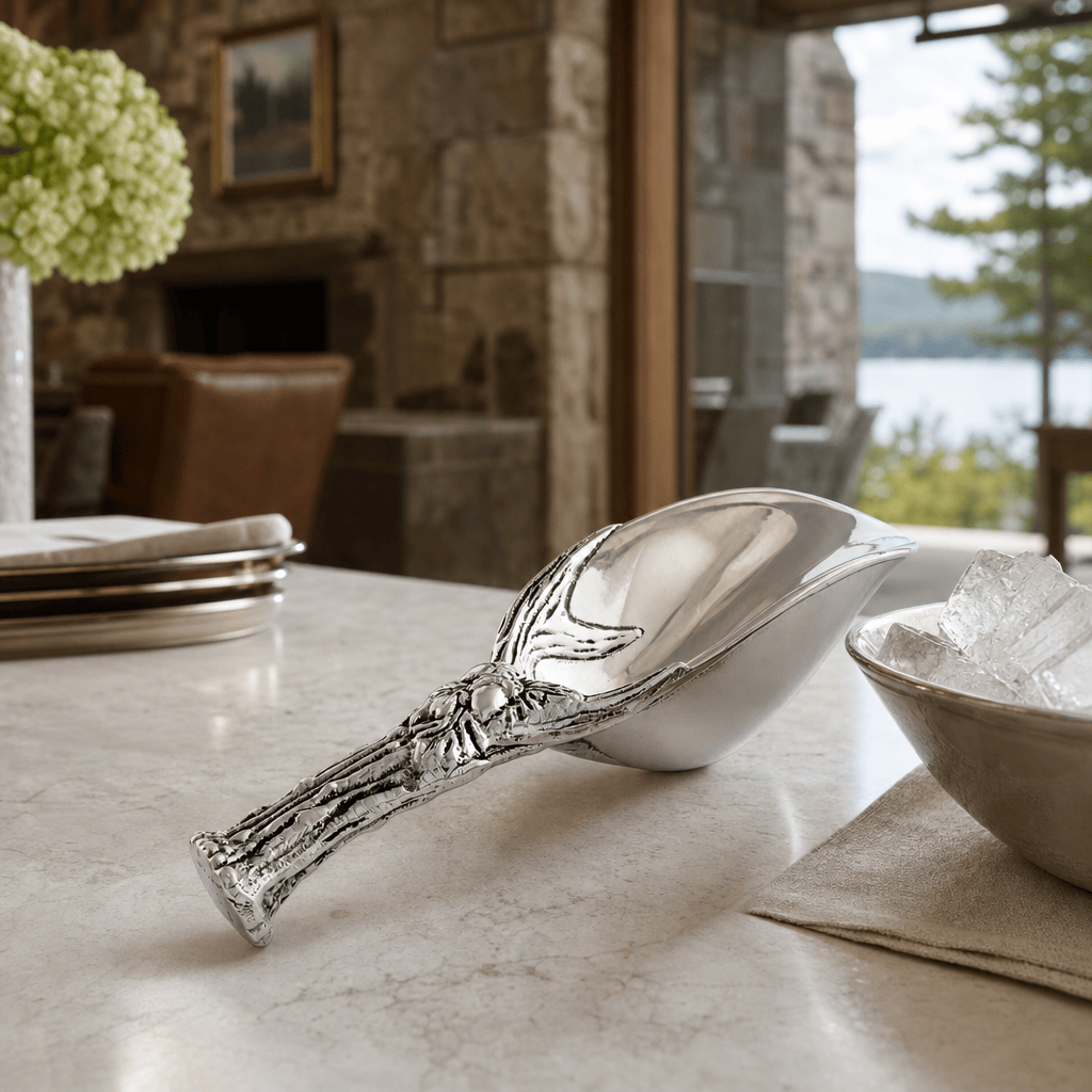 Antler and Oak Leaf Ice Scoop