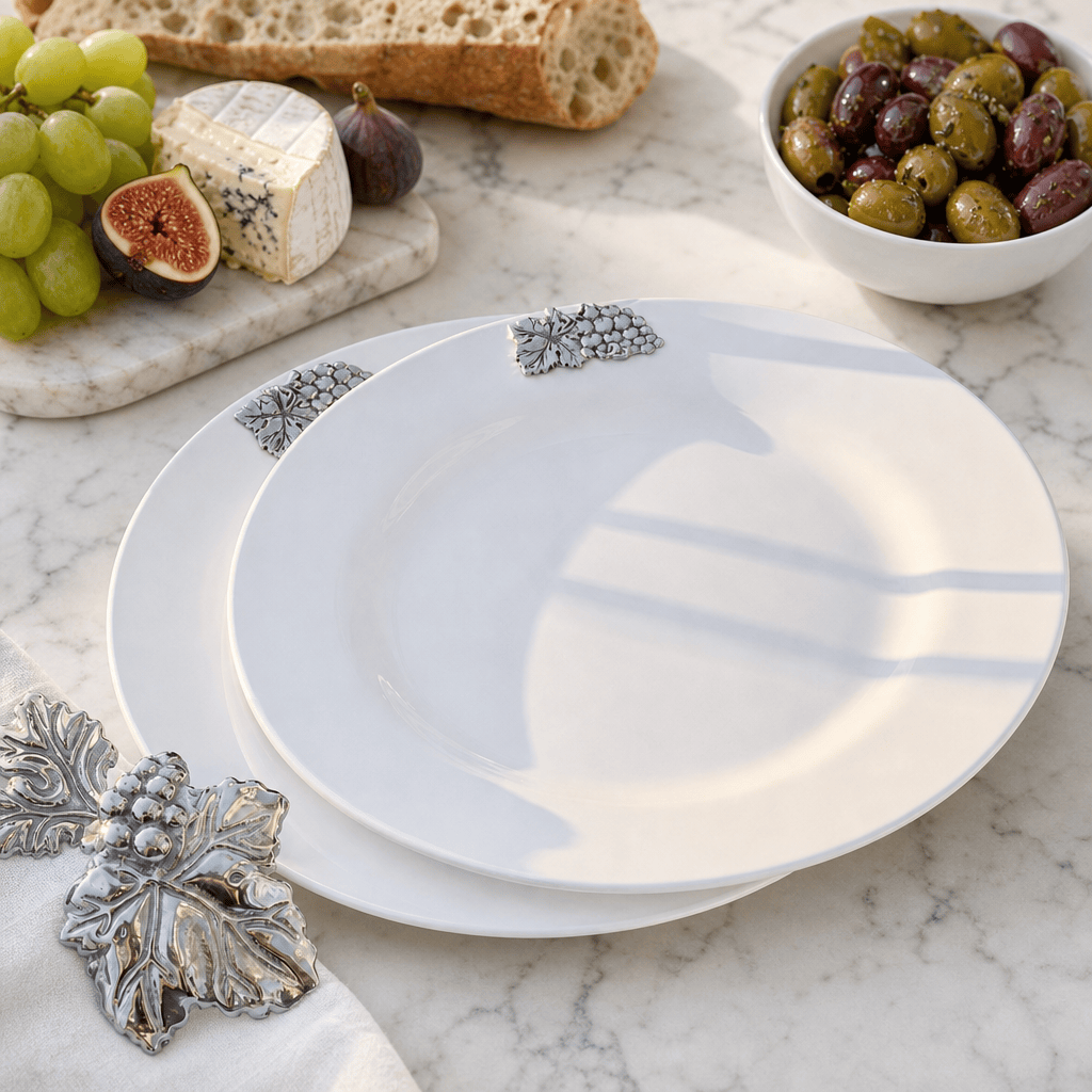 Grape Melamine Lunch Plates - Set of 4