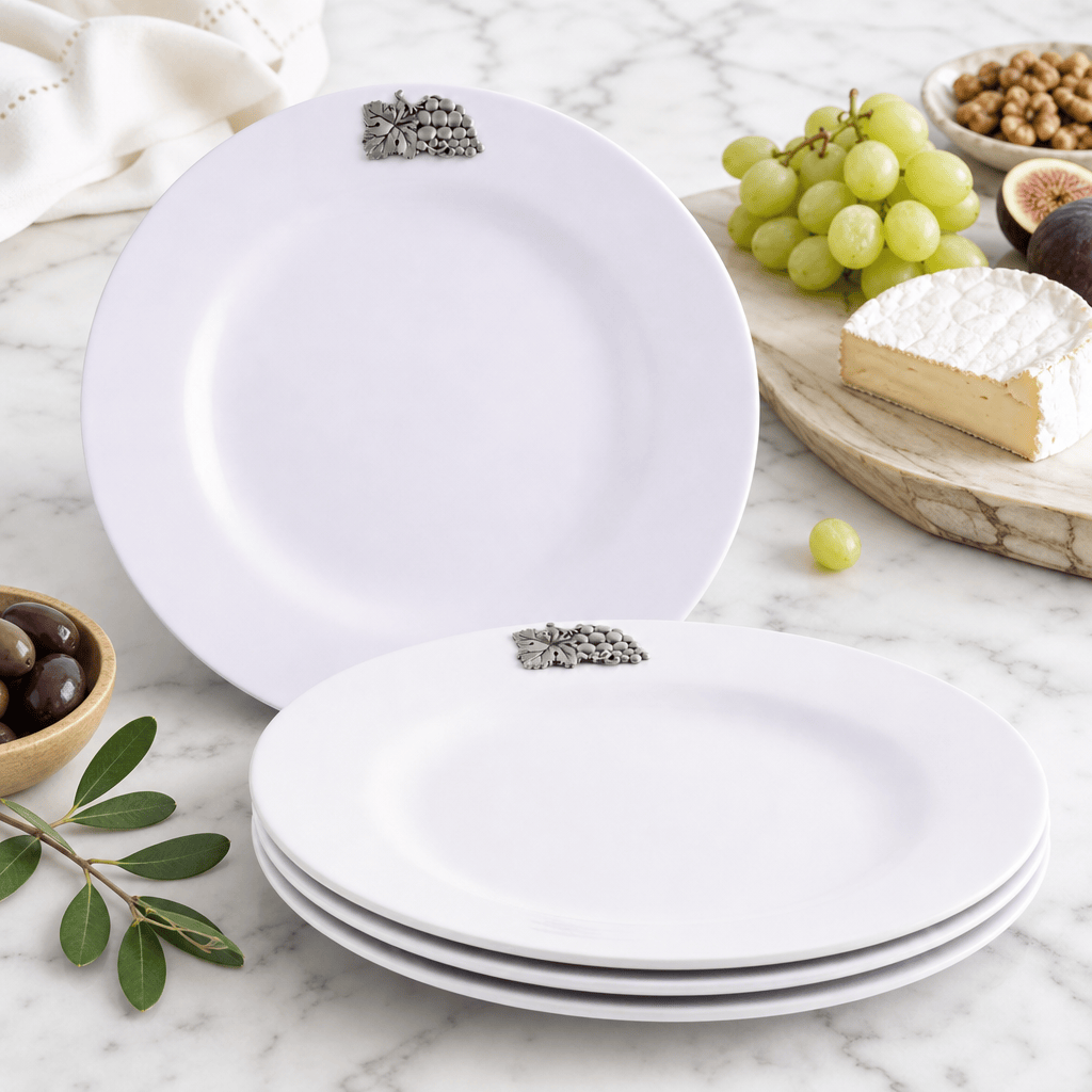 Grape Melamine Lunch Plates - Set of 4