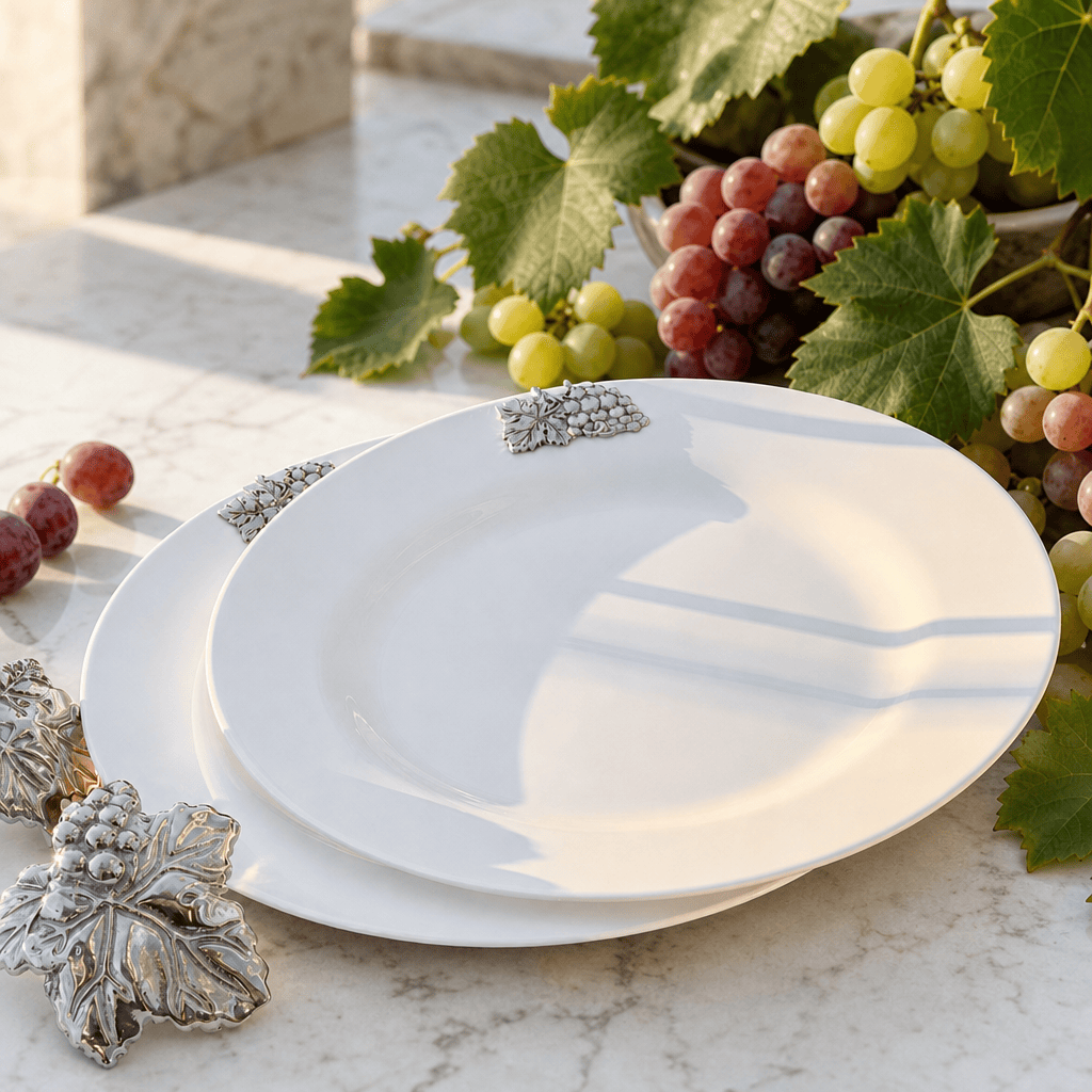 Grape Melamine Lunch Plates - Set of 4