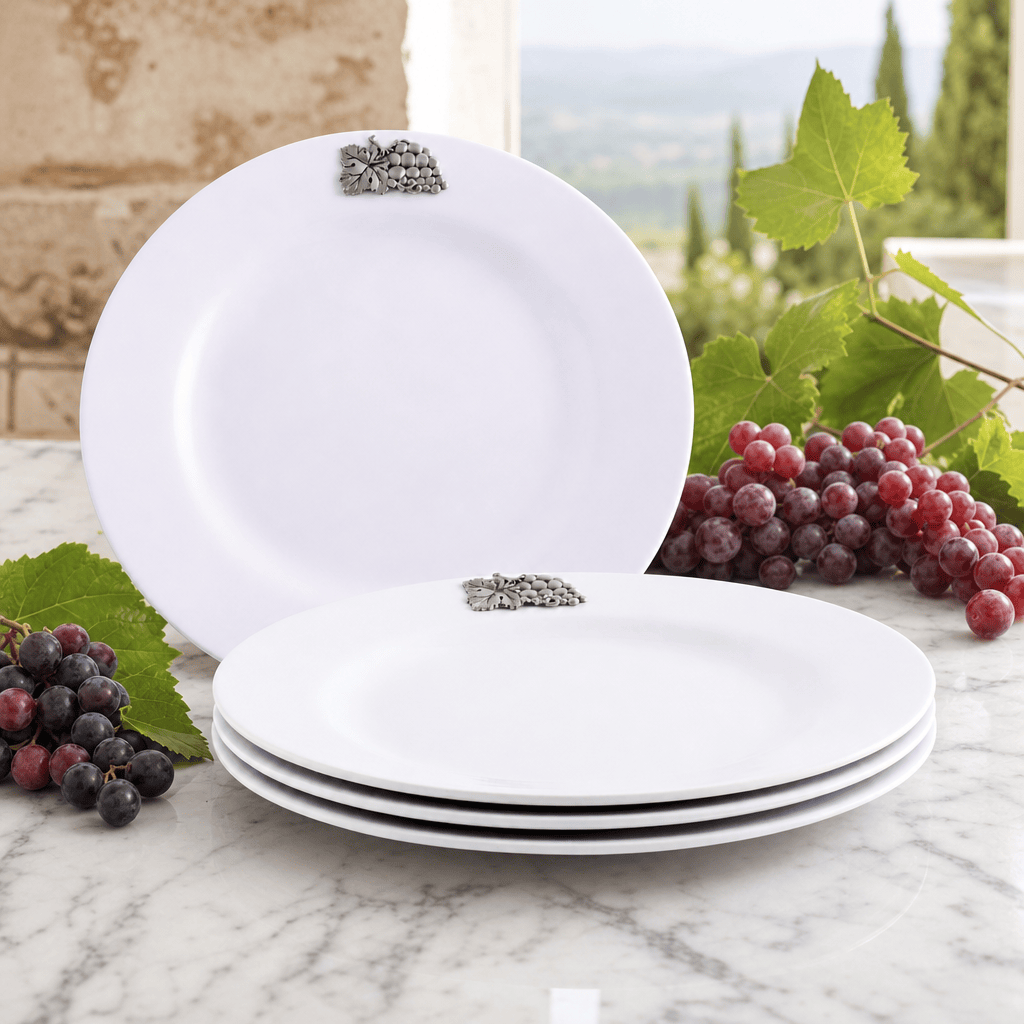 Grape Melamine Lunch Plates - Set of 4
