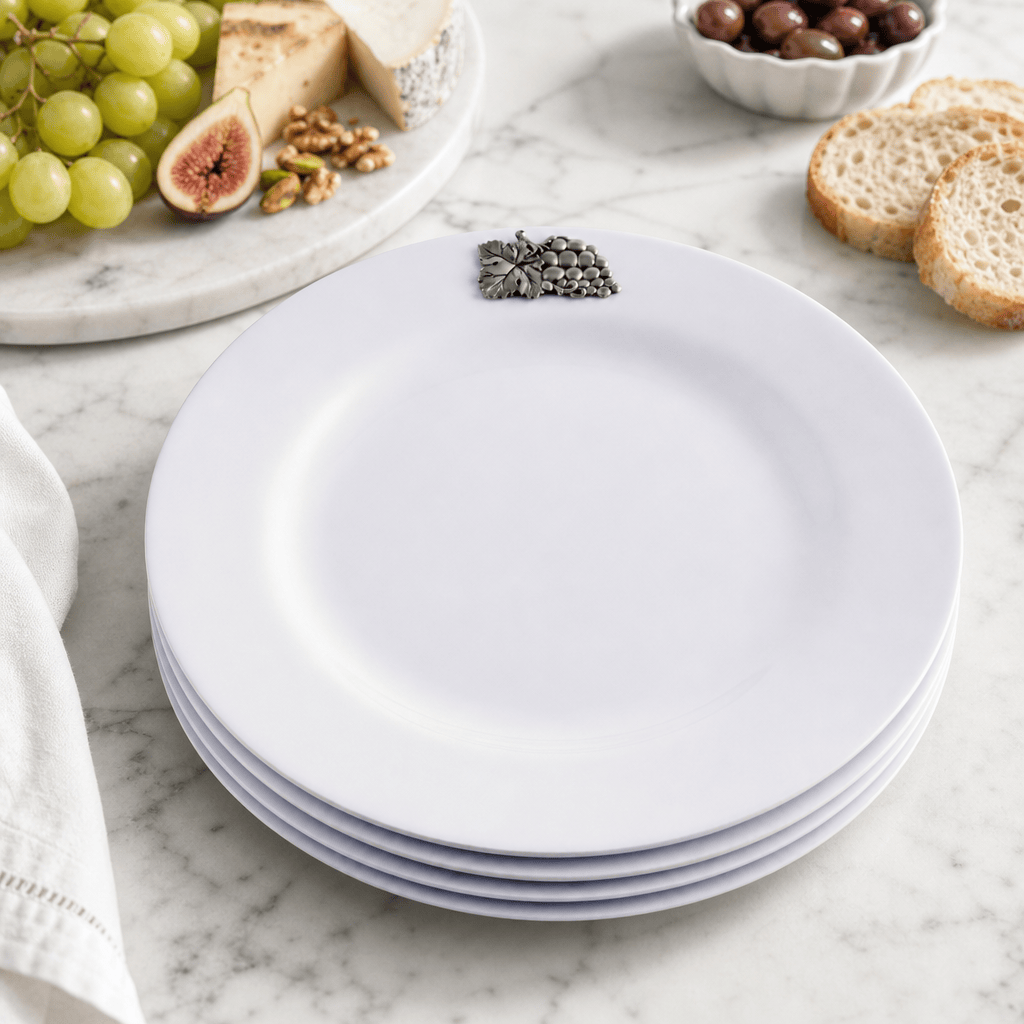 Grape Melamine Lunch Plates - Set of 4