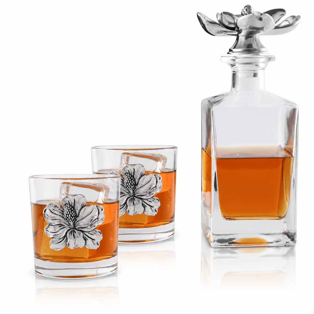 Magnolia Decanter Set with Glasses