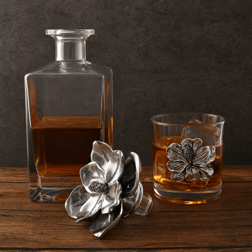 Magnolia Decanter Set with Glasses