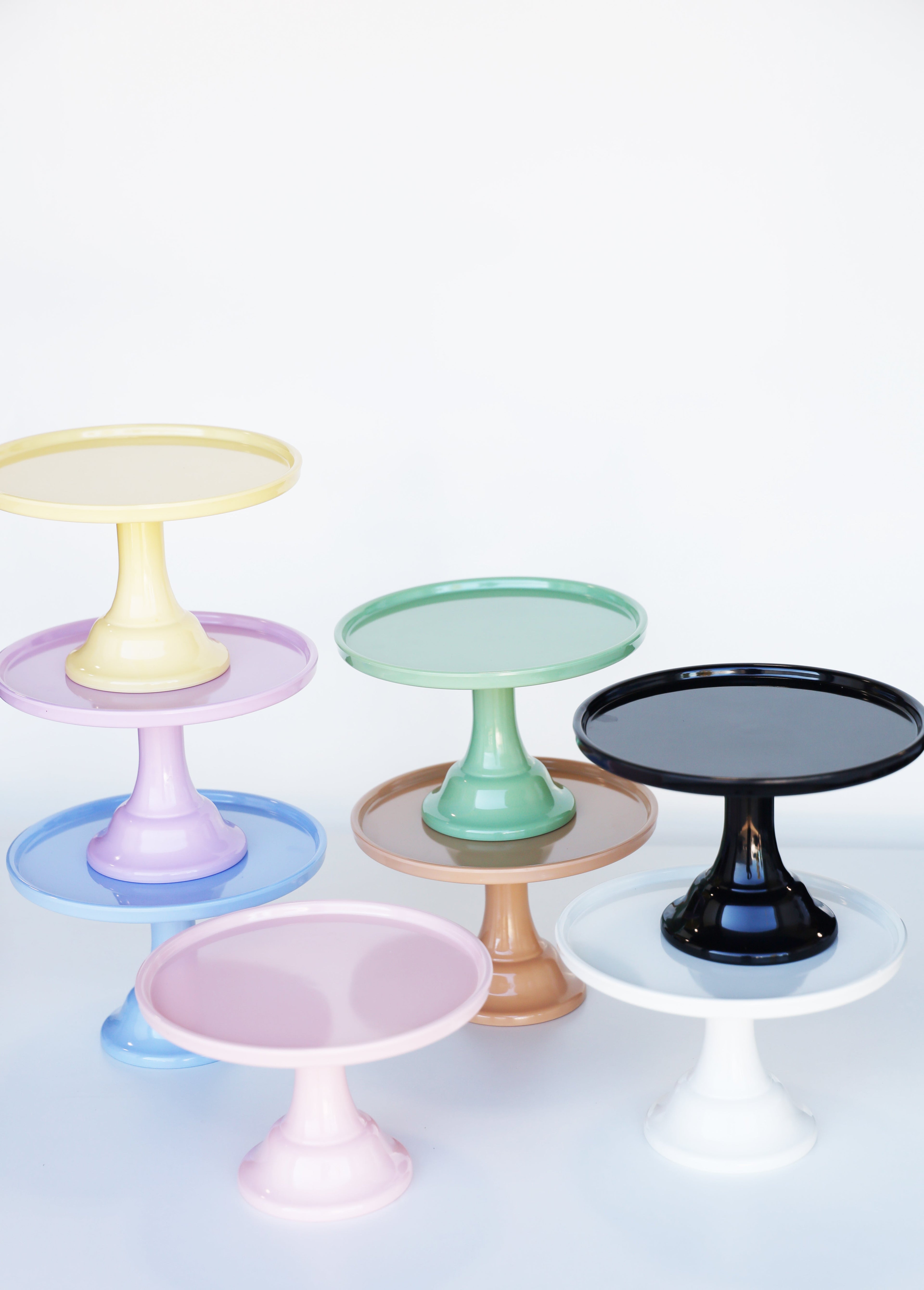Daisy Yellow Melamine Cake Stand-Small