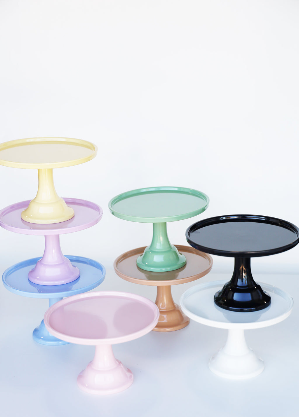Wedgewood Blue Melamine Cake Stand-Small